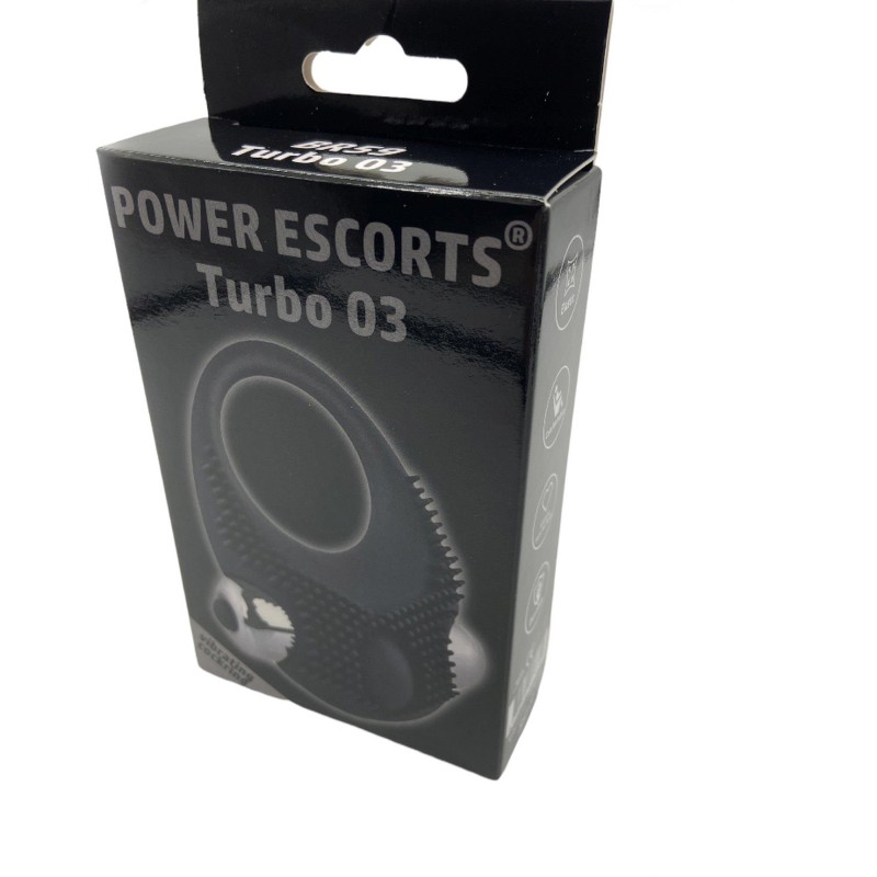 Turbo 03 black vibrating cockring